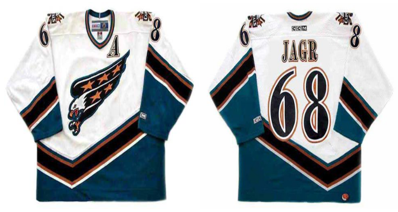 2019 Men Washington Capitals 68 Jagr white CCM NHL jerseys